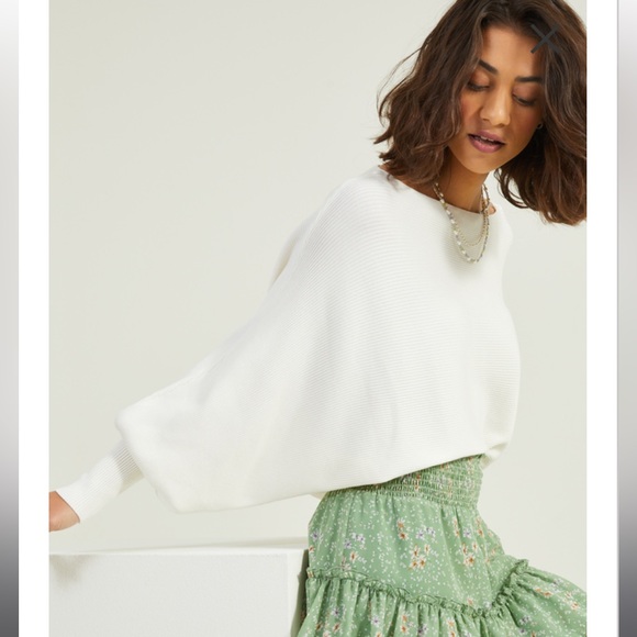 NWT Altar’d State Mackenzie Ribbed Cropped Sweater - Picture 2 of 5